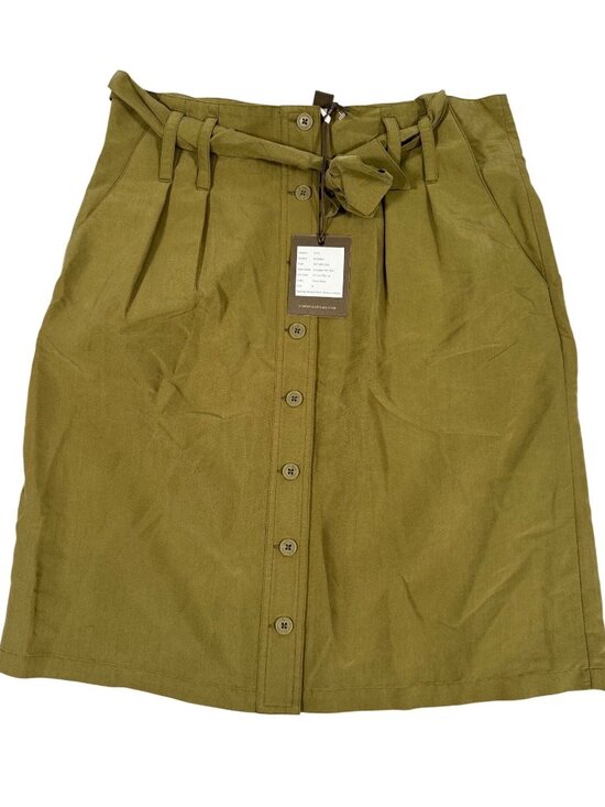 Tommy Bahama Dresses & Skirts - Tommy Bahama “Store Sample” Sansabar Midi Skirt 6 Forest Moss Button Front Belt